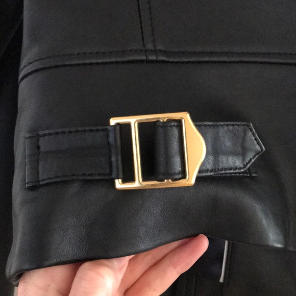 Jcrew black leather jacket NWT size 2 - Picture 6 of 8